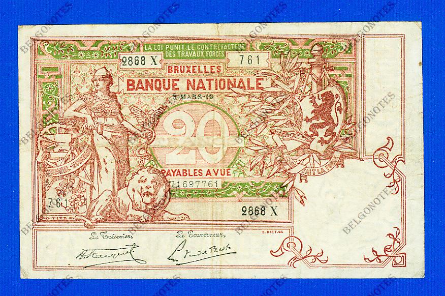 20 Francs Type Vermiljoen 1919 * Lot 1902612868