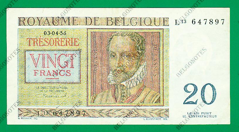 20 Francs type Regnier*03-04-1956*Lot 1902617897