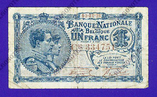 1 Franc Type Nat. reeks 1920*Lot 1902614751