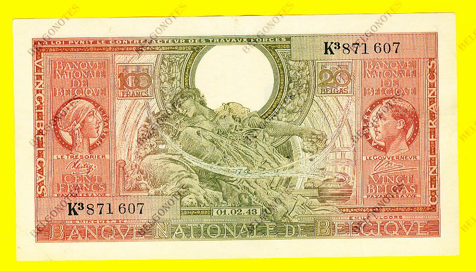 100 Francs Type Londen*01-02-1943*Lot 1902611607