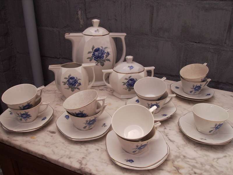 oud porseleinen koffieserviesje 11 personen