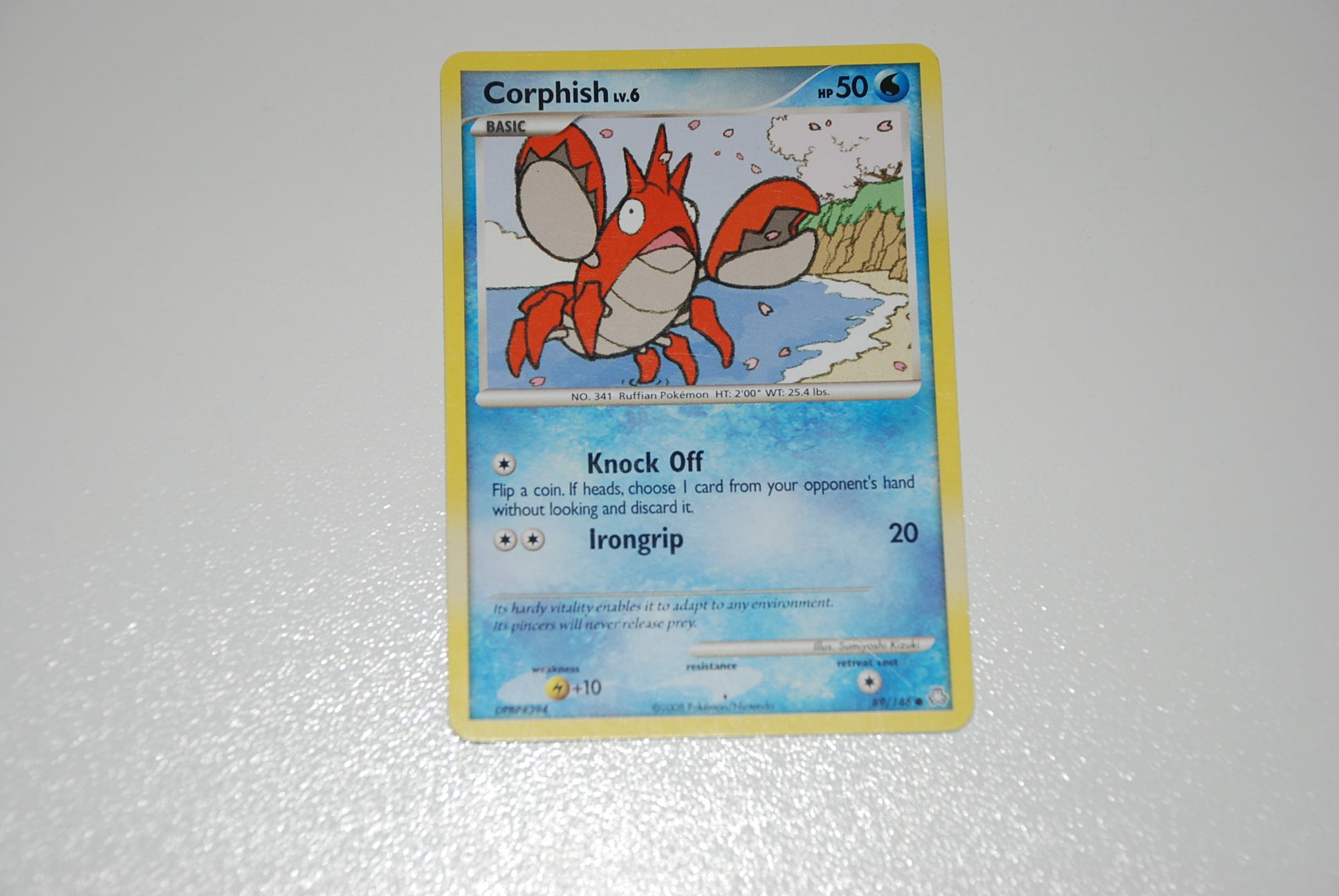pokemon kaart corphish lv 6