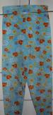 Foto 1 van Blauwe legging met bloemetjes (maat 110)