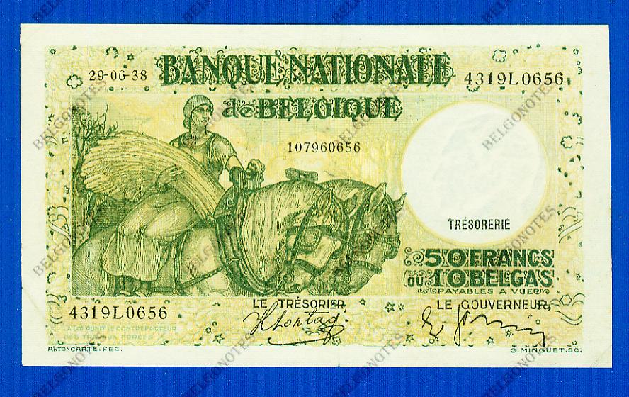 50 Francs Type Anto carte 29-06-1938*.Lot 1902610656