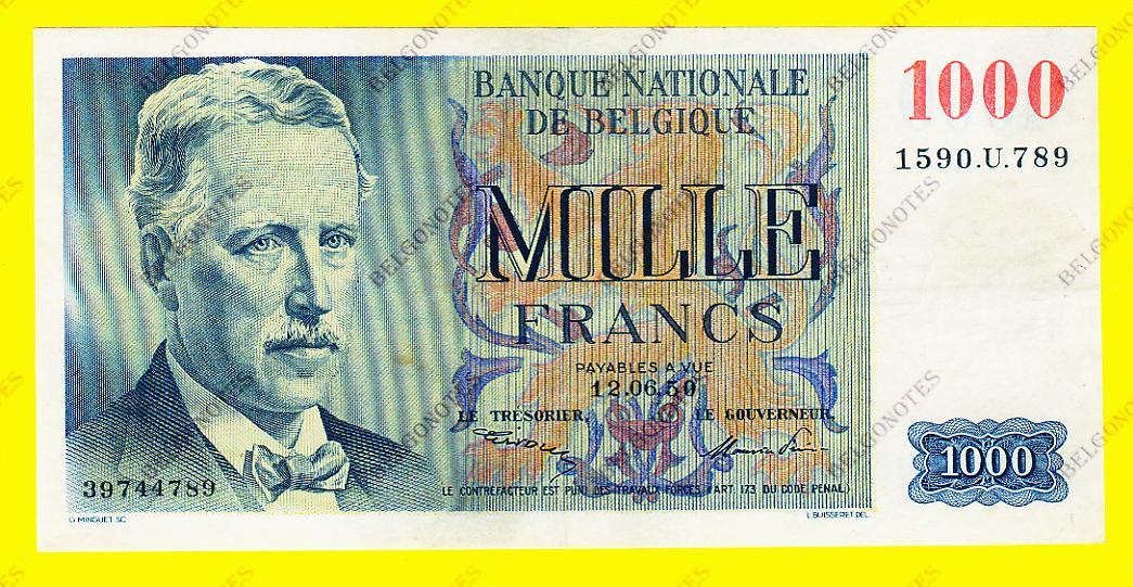 1000 Francs Type  Eeuwfeest 1950 * Lot 1902614789