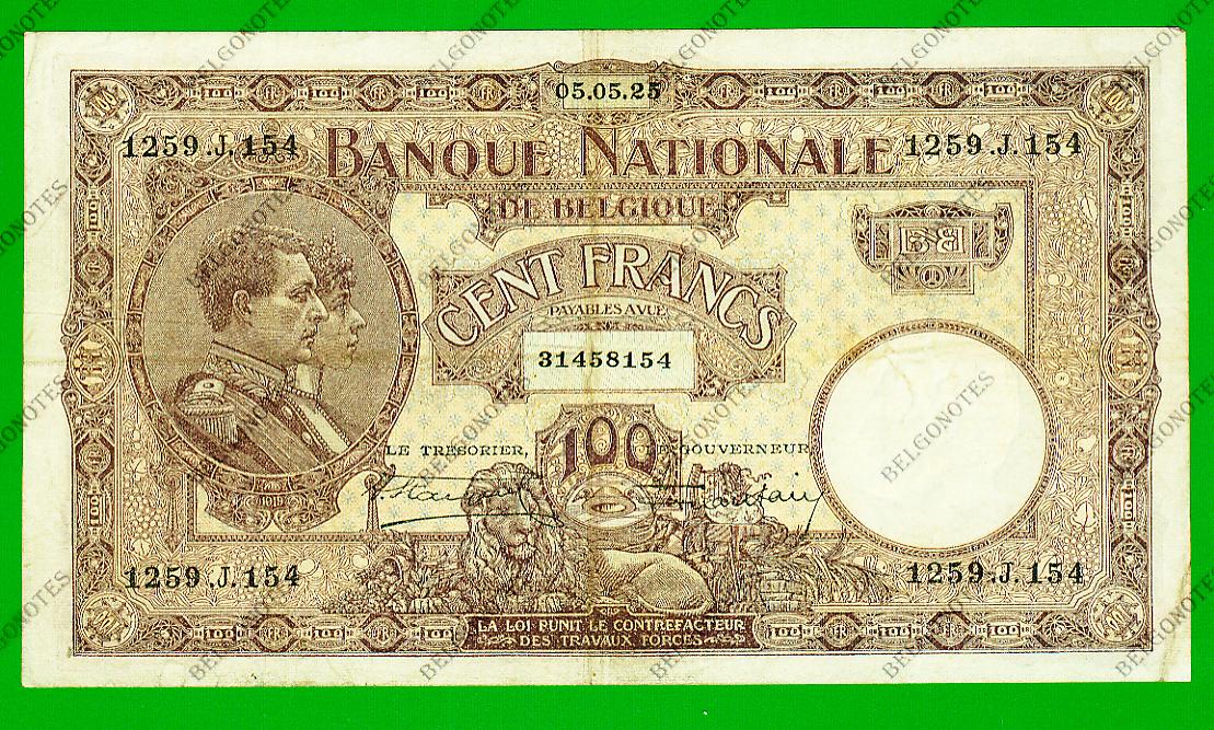 100 Francs Type Nationale reeks Mauve 1925* Lot 1902618154