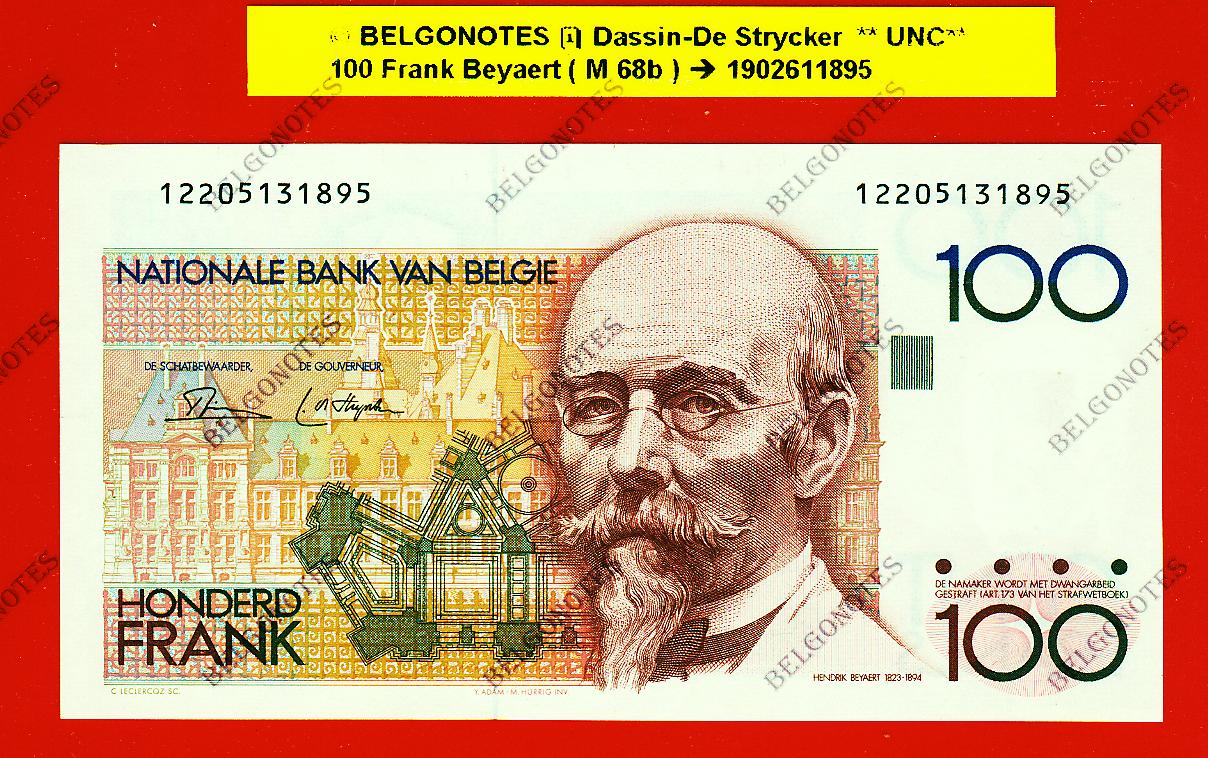 100 Frank Type Beyaert **UNC** Dassin-De Strycker * Lot 1902611895