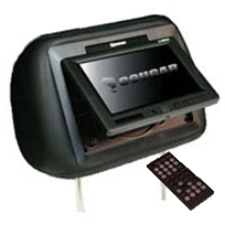 Cougar Hoofdsteun met 7 inch TFT-scherm en dvd speler