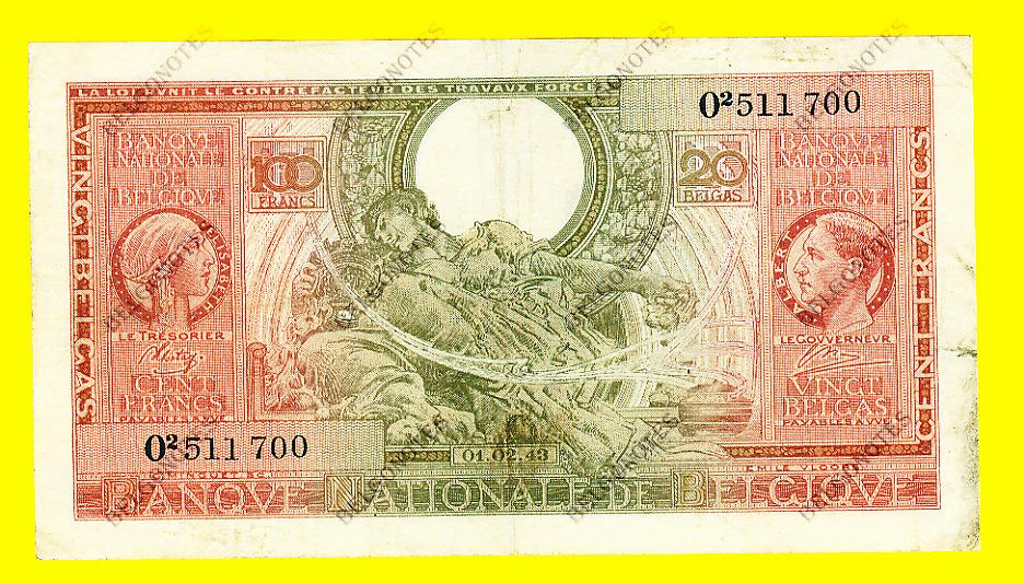 100 Francs Type Londen*01-02-1943*Lot 1902611700