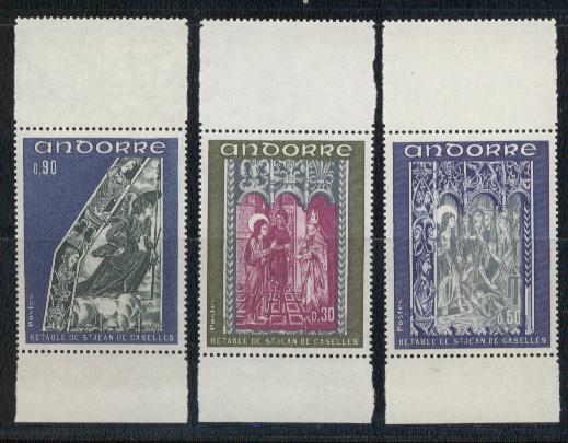 Frans Andorra nrs: 221/23 postfris