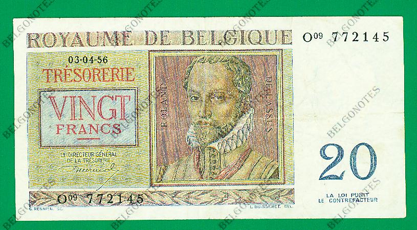 20 Francs type Regnier*03-04-1956*Lot 1902612145
