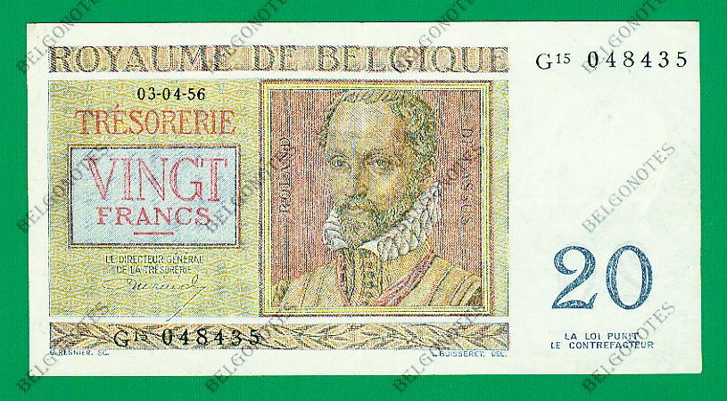20 Francs type Regnier*03-04-1956*Lot 1902618435