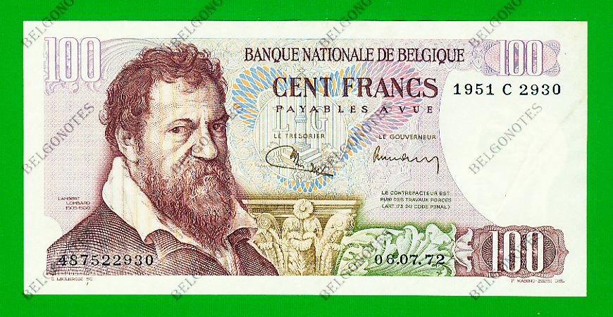 100 Francs Type Lombard 1972 * Lot 1902612930