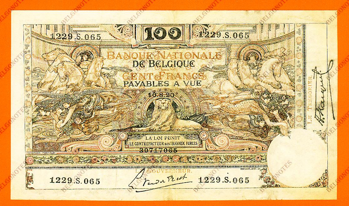 100 Francs Type Montald*10-08-1920*Lot 1902617065