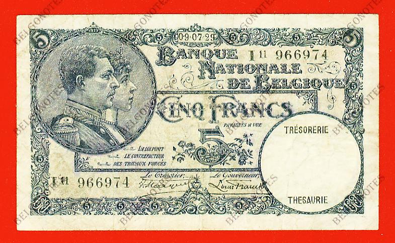 5 Francs Type '1919' *1929* Lot 1902616974