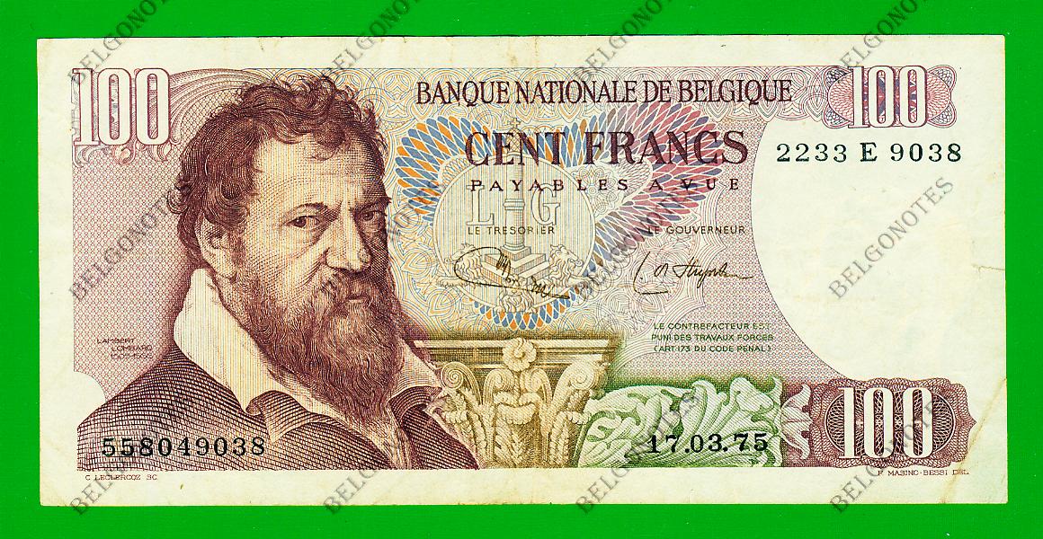 100 Francs Type Lombard 1975 * Lot 1902619038