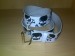 Foto 3 van SPOTGOEDKOOP! Witte riem met zwarte doodshoofden