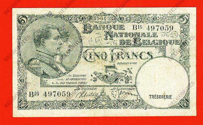 5 Francs Type '1919' *1938*Lot 1902617059
