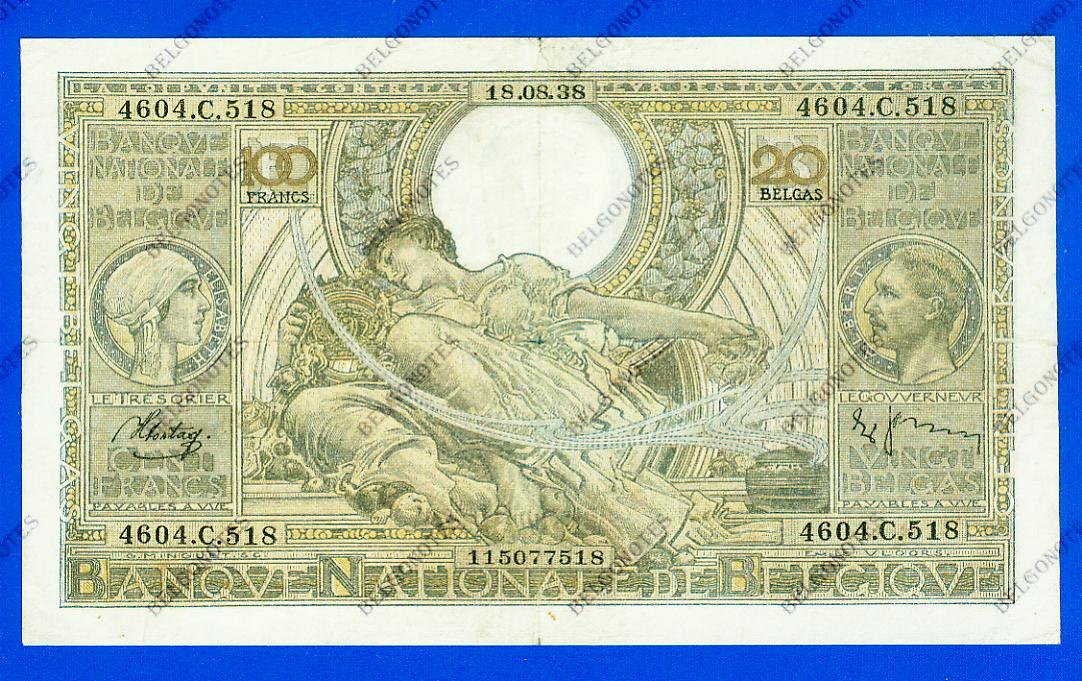 100 Francs Type Vloors 1938 * Lot 1902617518