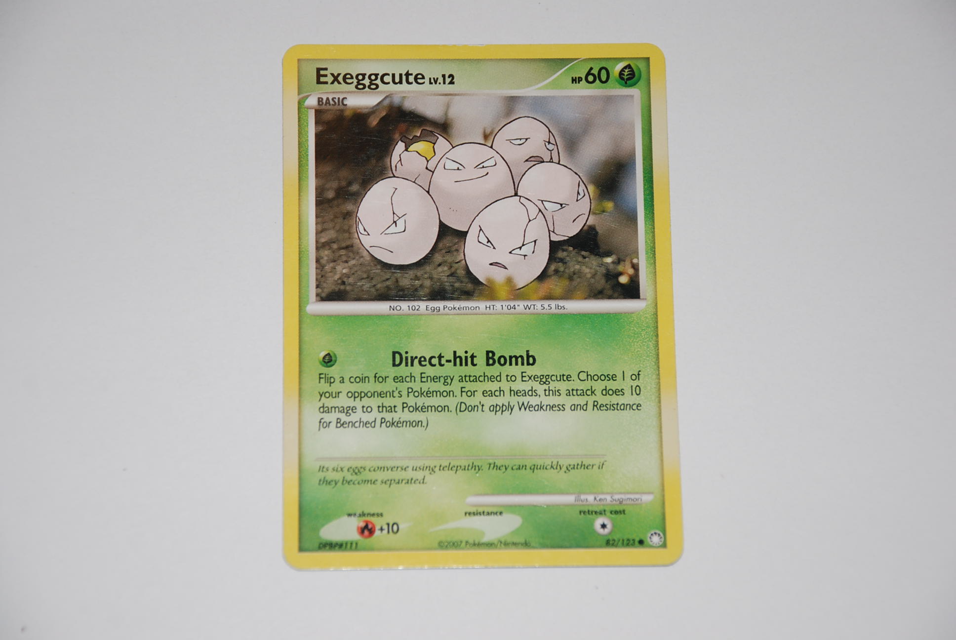 pokemon kaart exeggcute lv12