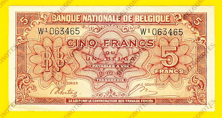 5 Francs type Londen*01-02-1943*Lot 1902613465