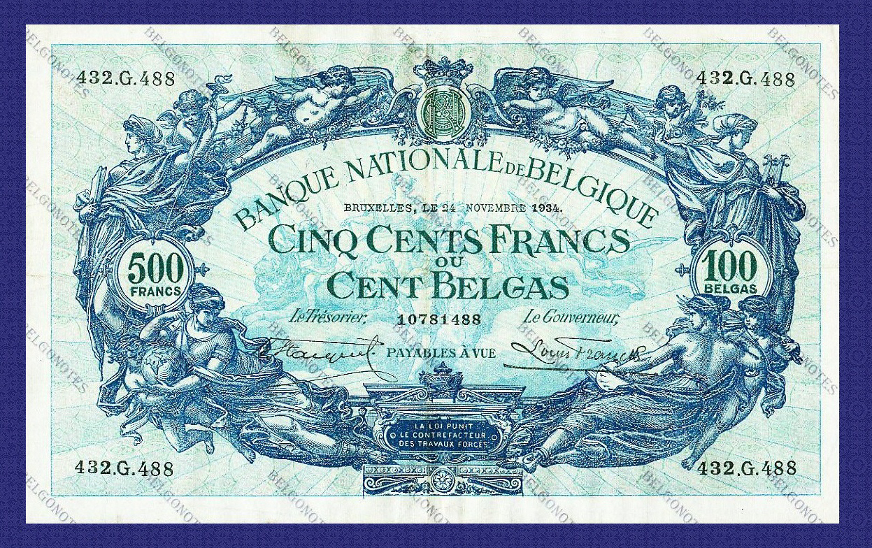 500 Francs Type '1887' **1934** Lot 1902611488