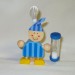 Foto 1 van Houten Tandenborstelhouder met zandloper Jongen