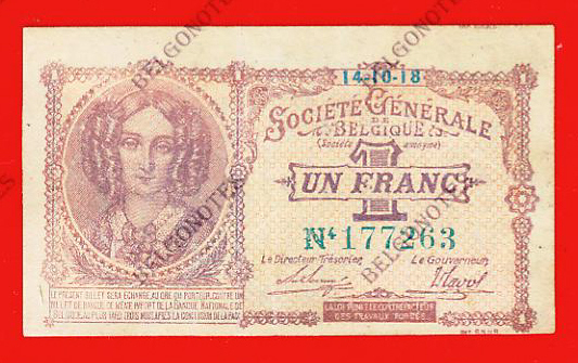 1 Franc Société Générale 1918 **AUNC**Lot 1902617263