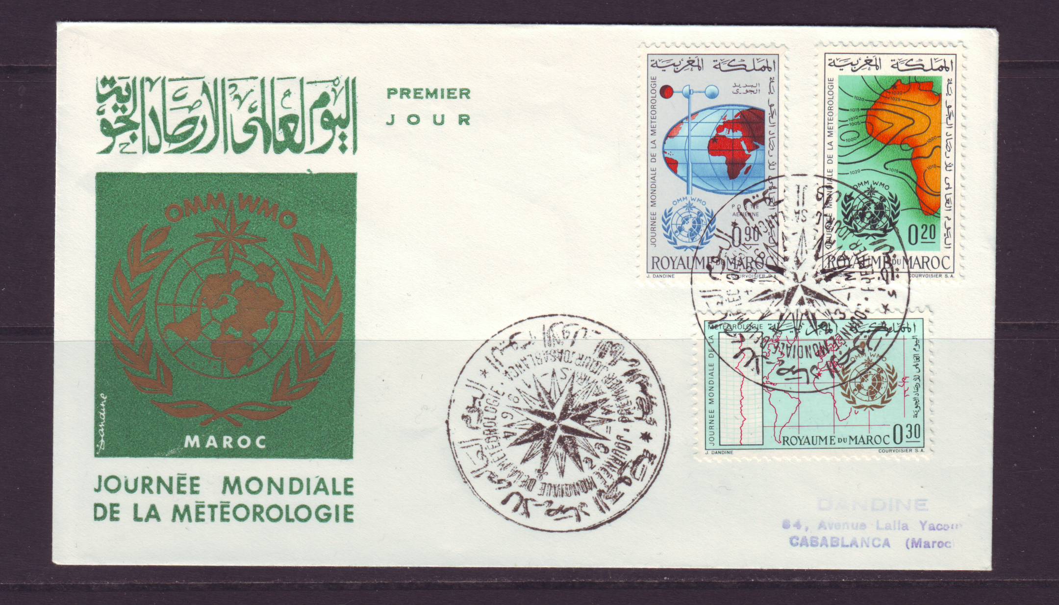 Ruimtevaart FDC6 Marokko