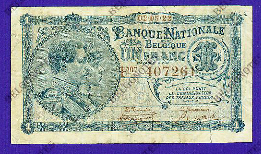 1 Franc Type Nat. reeks 1922*Lot 1902617261
