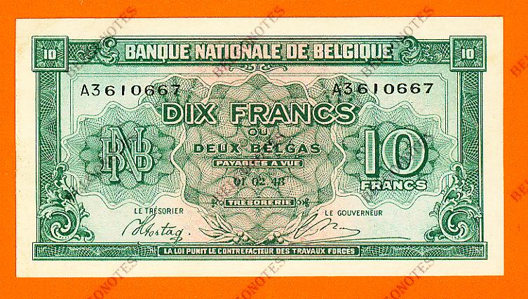 10 Francs Type Londen*01-02-1943*Lot 1902610667