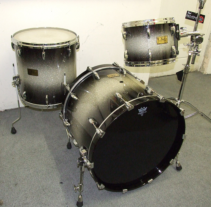 Pearl MMX BDB/Chrome 3-piece shellset /Live-set 