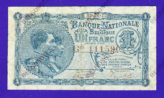 1 Franc Type Nat. reeks 1922*Lot 1902611590