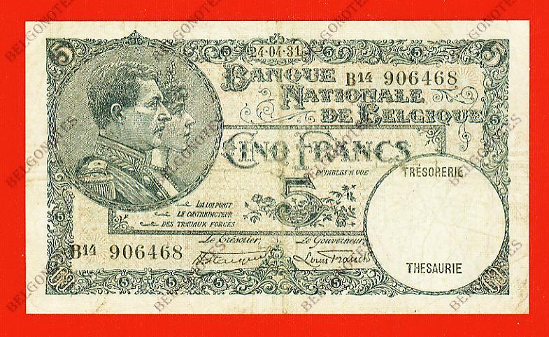 5 Francs Type '1919' *1931*Lot 1902616468