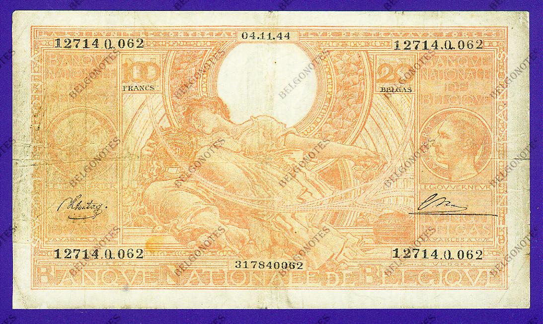 100 Francs Type Vloors oranje**FR-NL**Lot 1902610062