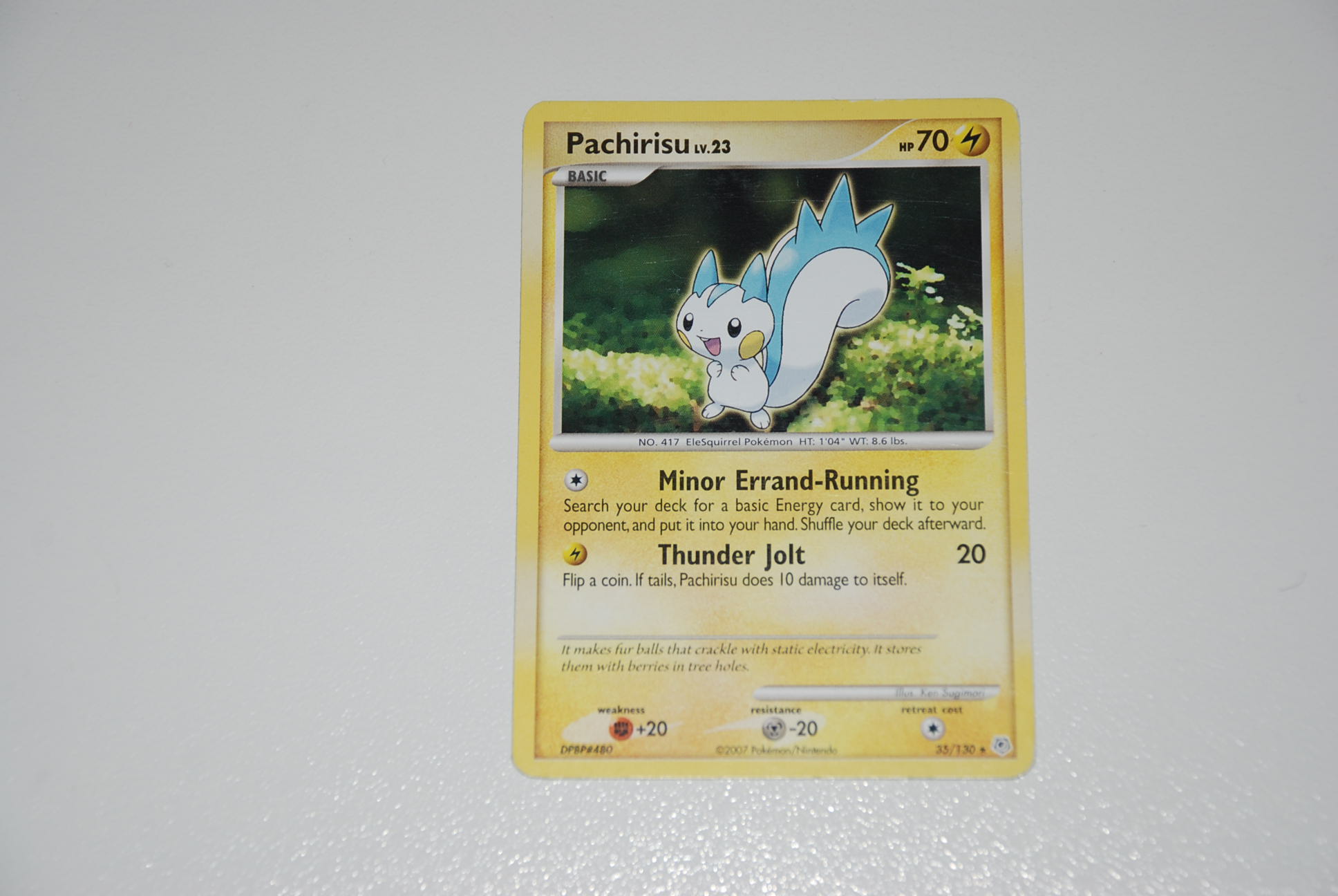 pokemon kaart pachirisu lv 23