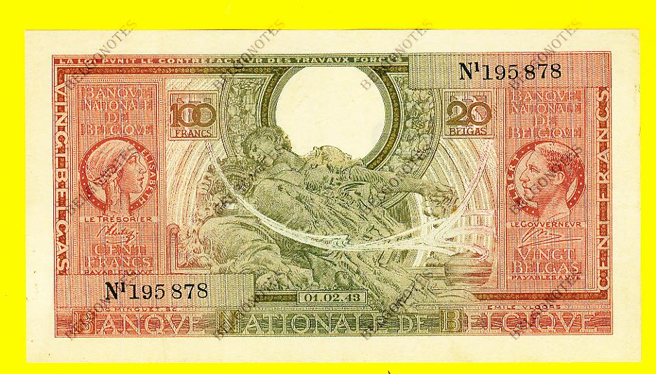 100 Francs Type Londen*01-02-1943*Lot 1902615878