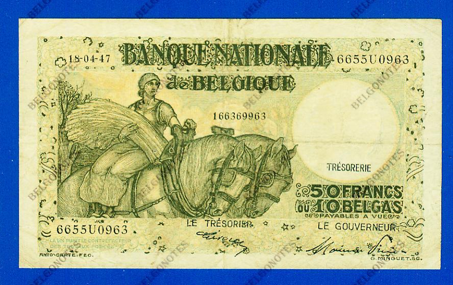 50 Francs Type Anto carte 18-04-1947*.Lot 1902610963