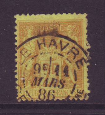 Frankrijk gestempeld nr. 92