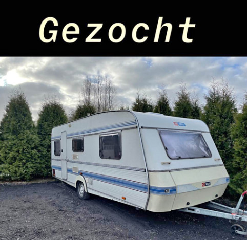 Wij zoeken  Caravans van 3.50 mtr. t/m 5.00 mtr. 