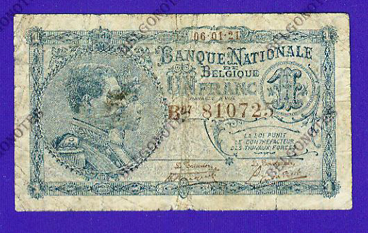 1 Franc Type Nat. reeks 1921*Lot 1902610725