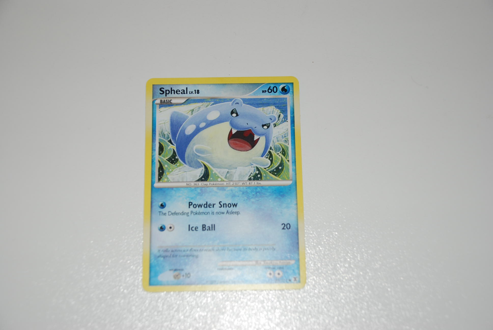 pokemon kaart spheal lv 18