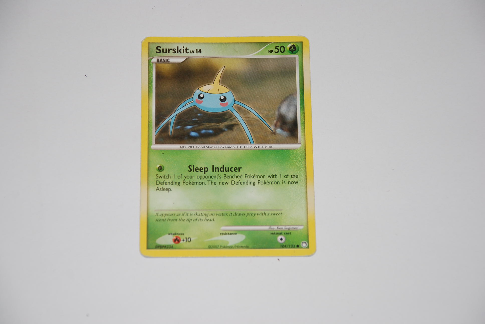 pokemon kaart surskit lv14