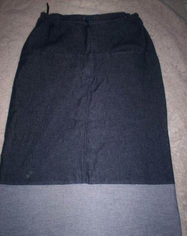 Lange jeansrok maat 152