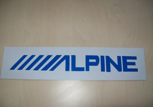 Nieuwe GROTE sticker ALPINE "TOP!"