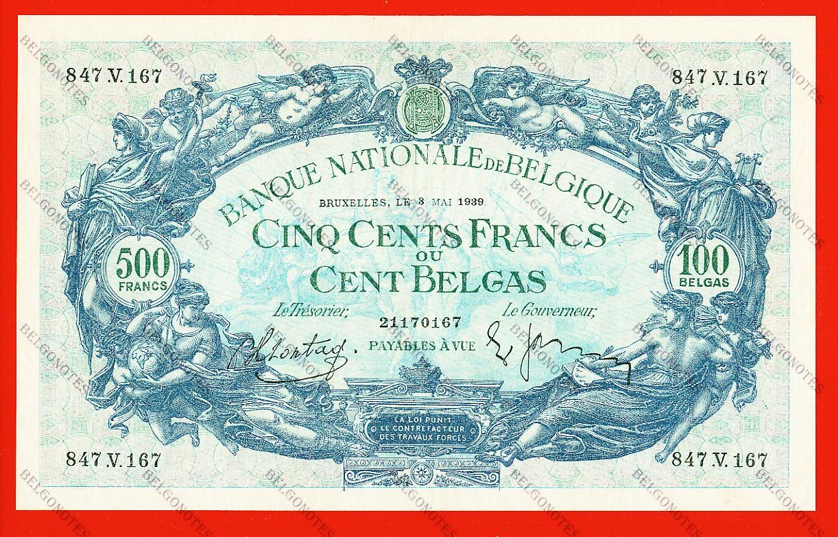 500 Francs Type '1887' 1939 * Lot 1902610167