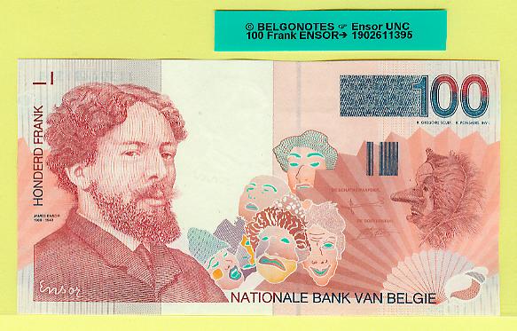 100 Francs Type Ensor **UNC**  Lot 1902611395