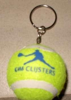 sleutelhanger met balletje Kim Clijsters