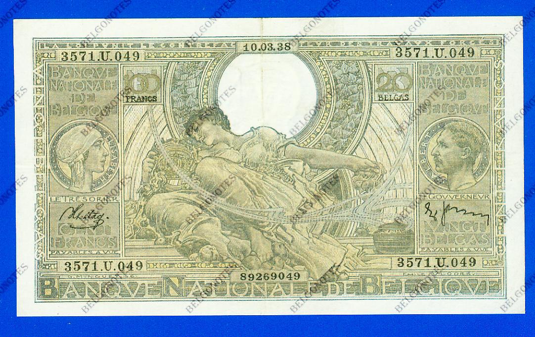 100 Francs Type Vloors 1938 * Lot 1902619049