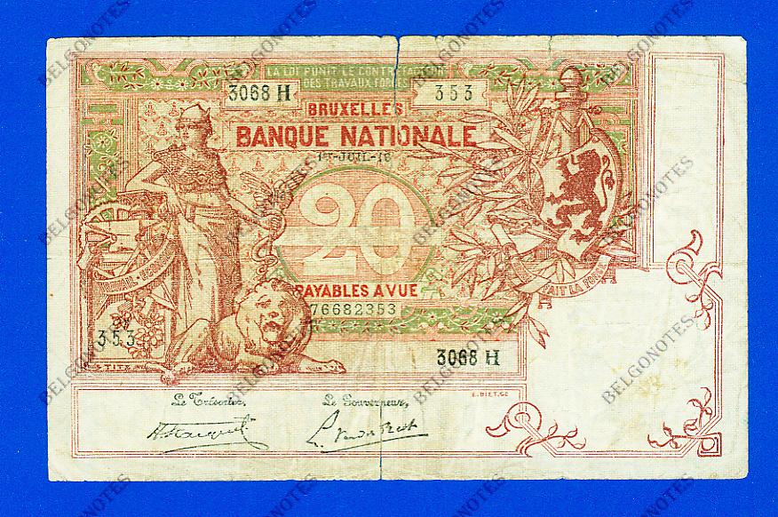 20 Francs Type Vermiljoen 1919 * Lot 1902613068